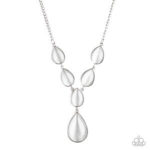 Dewy Decadence White Necklace